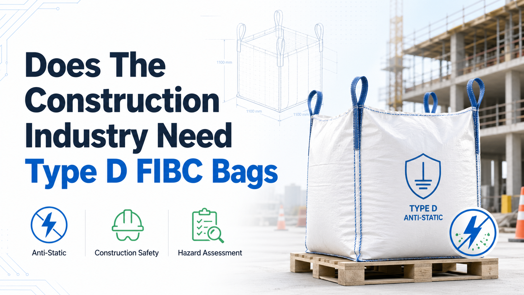 ¿Necesita la industria de la construcción bolsas FIBC tipo D?