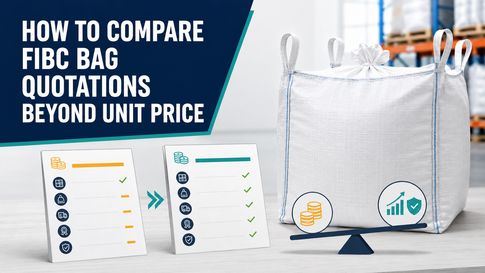 Cómo comparar cotizaciones de bolsas FIBC más allá del precio unitario