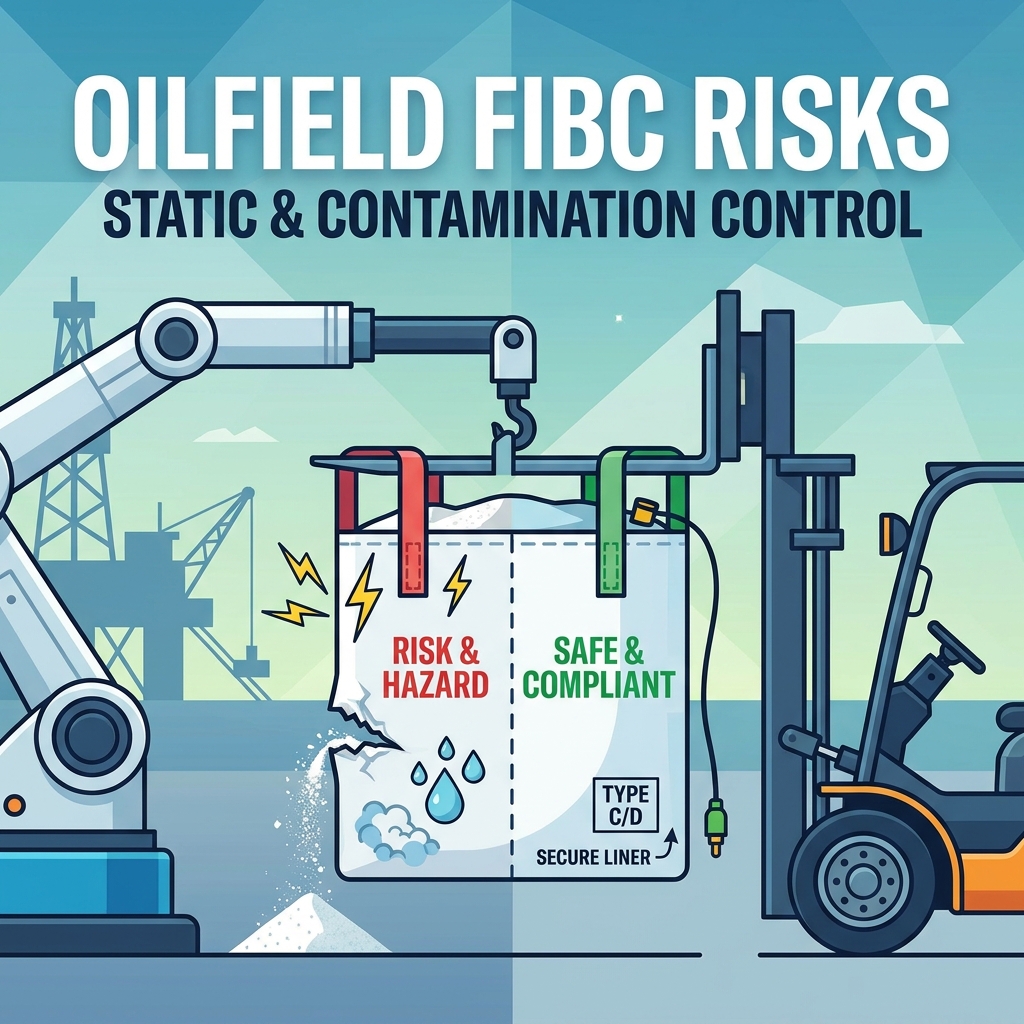 Bolsas FIBC para aditivos en polvo para yacimientos petrolíferos: ¿Qué riesgos de manipulación son importantes?