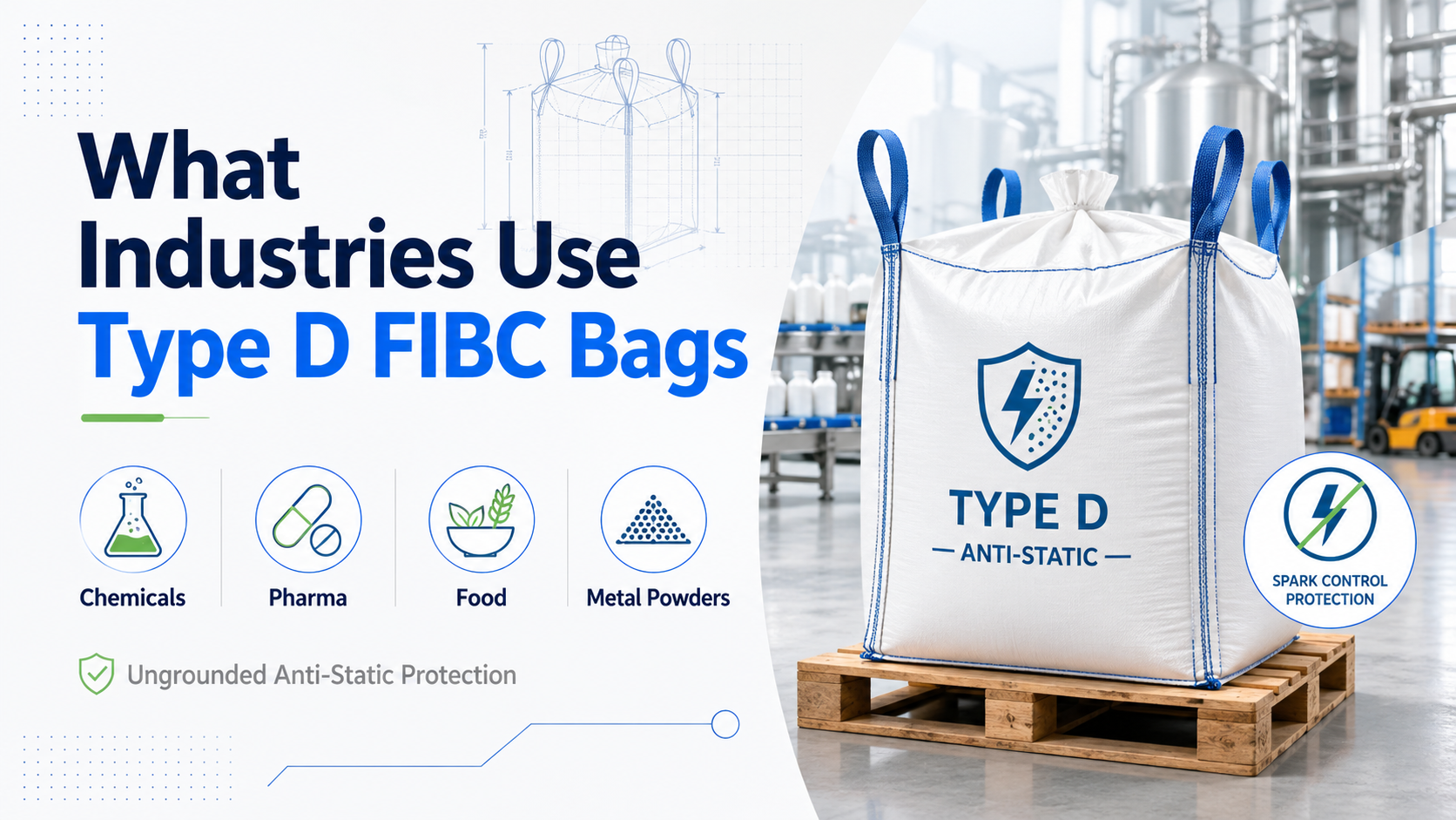 ¿Qué industrias utilizan bolsas FIBC tipo D?